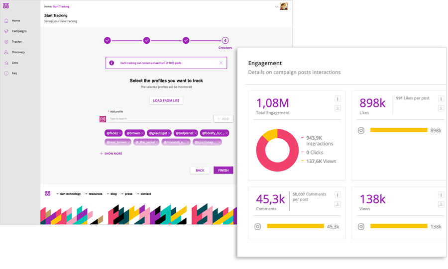 tracciamento di una campagna con Buzzoole Tracker