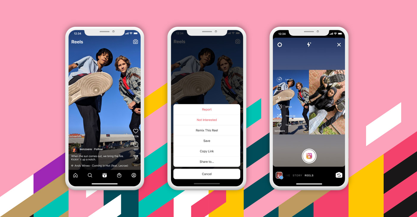 Instagram sfida TikTok: guida ai nuovi Remix di Reels