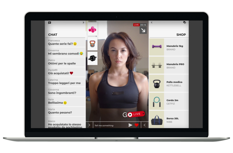 Live shopping con GOLive